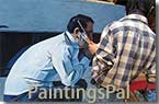 PaintingsPal Painter #5 with 23 years hand-on experience, specializing in reproduction of classical realism, impressionism, abstract paintings and portrait from photo, and has done himself more than 1,600 reproductions of oil paintings / more his art works