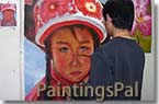 PaintingsPal Portrait Artist #4 good at landscape paintings from photo, large size portrait of people and pets in various styles